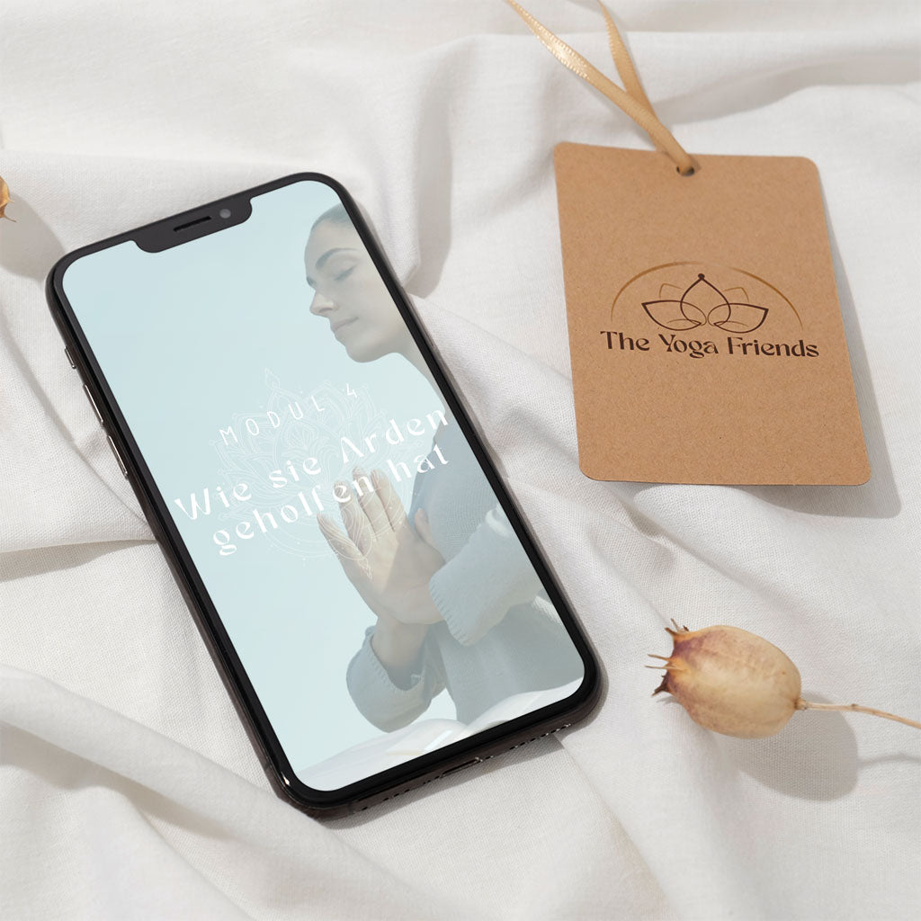 Yoga Atemmeditation Ebook auf Smartphone