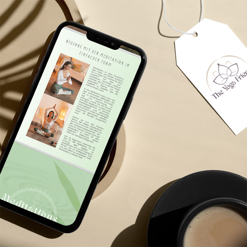 E-Book Meditationstechniken auf Smartphone